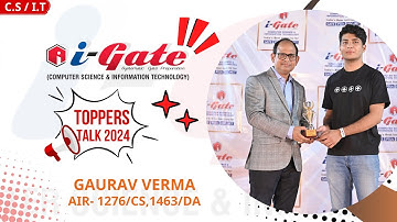 GATE 2024 TOPPERS | AIR 1276 Gaurav Verma | CS | SSTC B | SIDDHARTH SIR | iGate Students