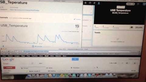"The Internet of Things" - Wifi temperature sensor - Arduino & DFrobot wifi shield.