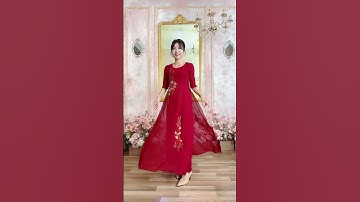 TÔN NÉT DUYÊN CỦA MẸ SUI VỚI MẪU ÁO DÀI DẠ HỘI #thoitrangtrungnien