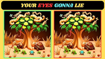 Visual Trick: Spot 3 Differences | Reptile Edition