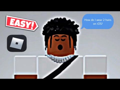 How To Wear 2 Hairs On Roblox Ios 2021 Youtube - how to get double hair on roblox 2021