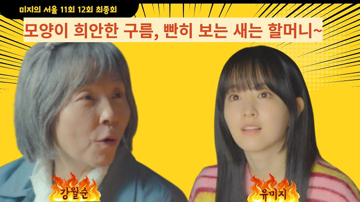 미지의서울 11회12회 최종회 줄거리 모양이 희안한 구름, 빤히 보는 새는 할머니!~