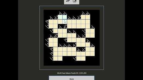 Kakuro Tutorial - #3 User Interface