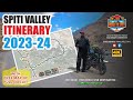 Spiti valley itinerary with map in hindi 2023  full indepth of my spiti ride on dominar 400