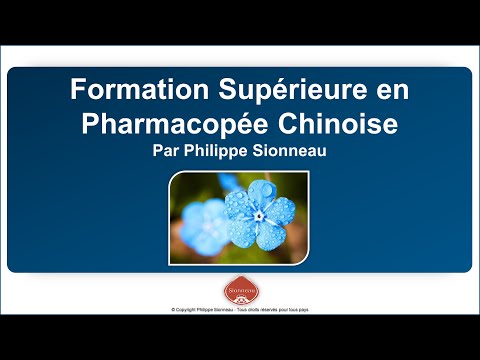 formation supérieure en pharmacopée chinoise