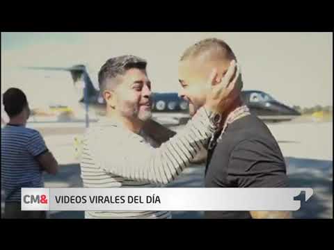 Así reaccionó Maluma al ver por primera vez su propio avión