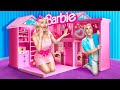 Barbie Room Makeover! We Build a Tiny House at Home!