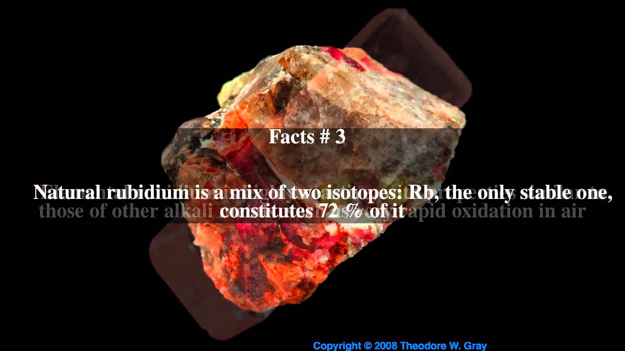 rubidium top 5 facts youtube