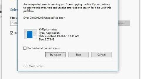 Error 0x80004005: Unspecified error | Fix Now