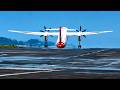 Tiny Dash 8's Powerful Takeoff from Sydney!