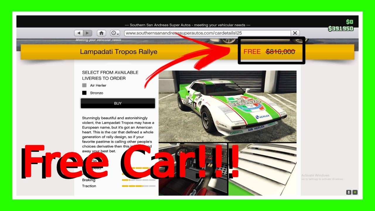 FREE CARS IN GTA 5!!! YouTube