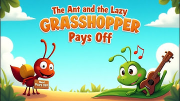 The Ant and the Lazy Grasshopper – A Fun & Moral Story for Kids | AnimatedStoriesAndTales