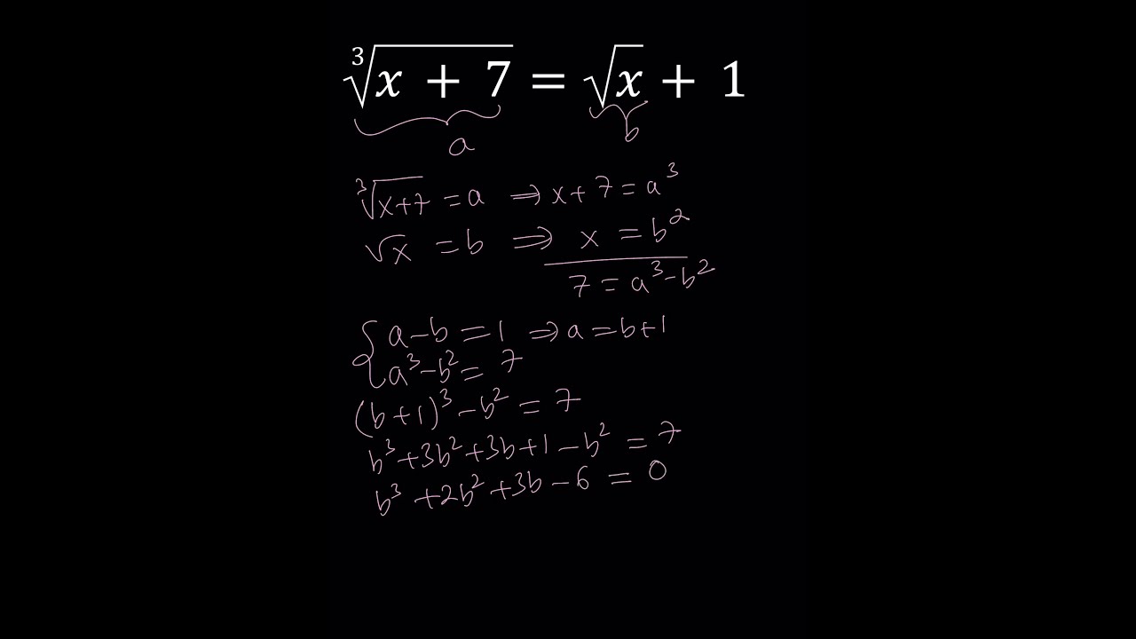 A Nice Radical Equation Algebra