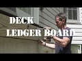 How to build a deck: Attaching the ledger board