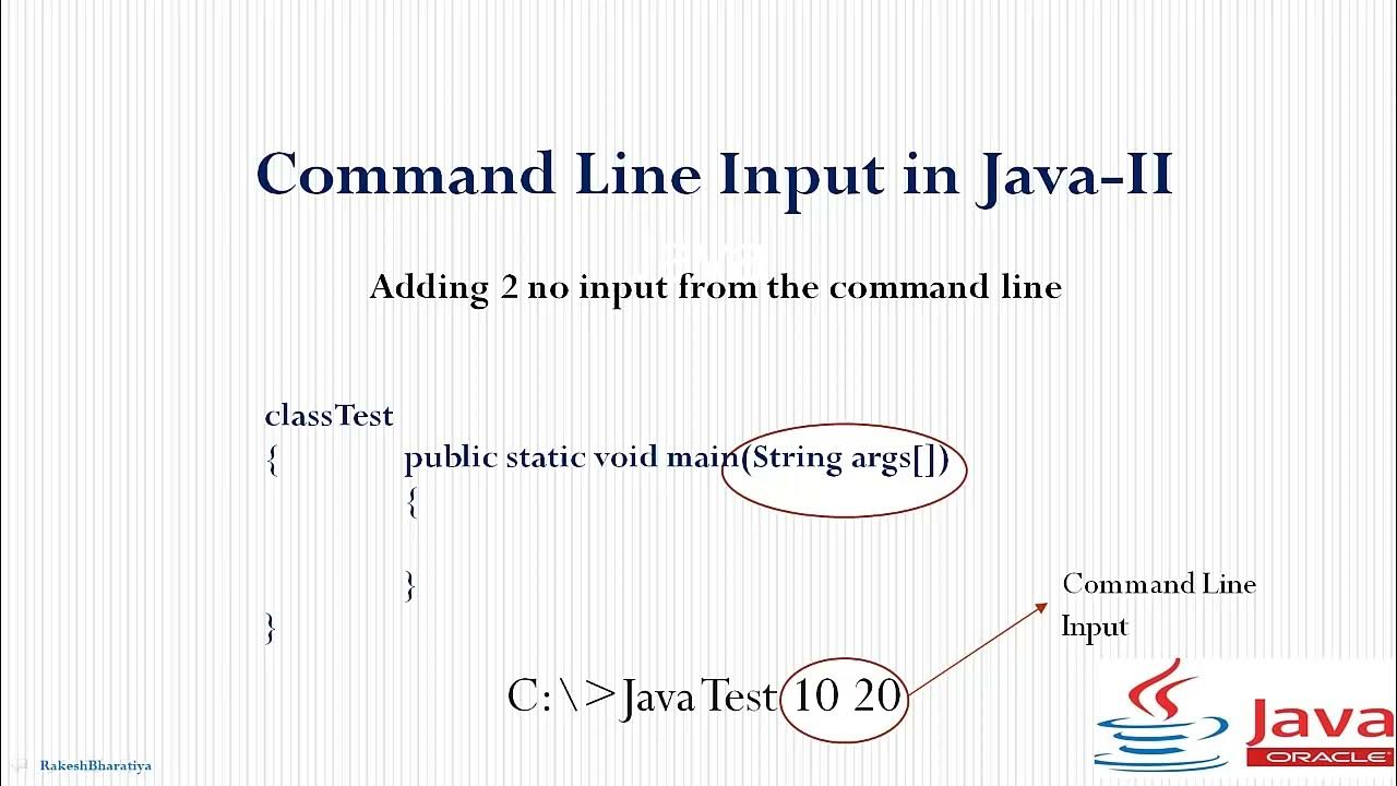 How to enter integer number from the command line in java command
