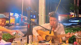 Nhạc chế, bolero đêm mưa Thuận chùa, a Kỳ guitar cover live ngẫu hứng.