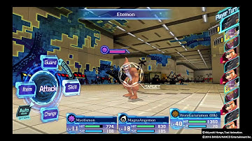DIGIMON STORY CYBER SLEUTH - Etemon beat down