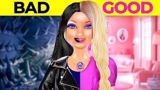 PINK vs BLACK ROOM MAKEOVER 🩷Good VS Bad One Colored | Wednesday VS Enid House by YayTime! FUN