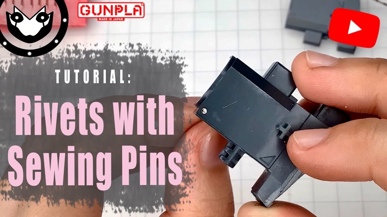 TUTORIAL | How to make CUSTOM RIVET Gunpla | Sewing Pins | 2021