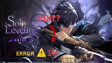 Stuck on Loading? Solo Leveling: Arise ERROR 1% FIX!