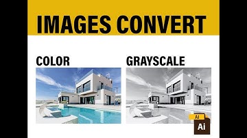 color image to grayscale in illustrator