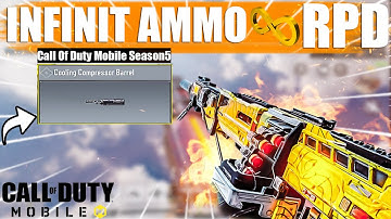 *New* RPD Cooling Compressor Barrel + ∞infinity Ammo + Best Gunsmith Call Of Duty Mobile