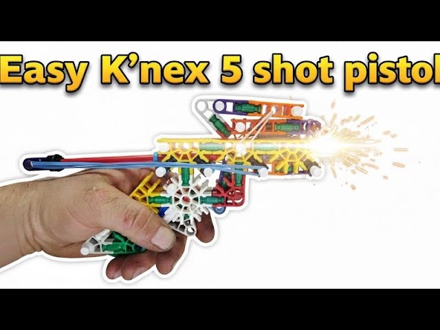 K'nex 5 shot pistol tutorial. Easy! - YouTube