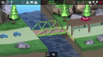 Poly Bridge 2 | 1-15 Hydraulic Management