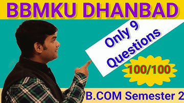Only Selected 9 Questions| Financial Account| for Semester 2| BBMKU| Important Questions| Sem 2|