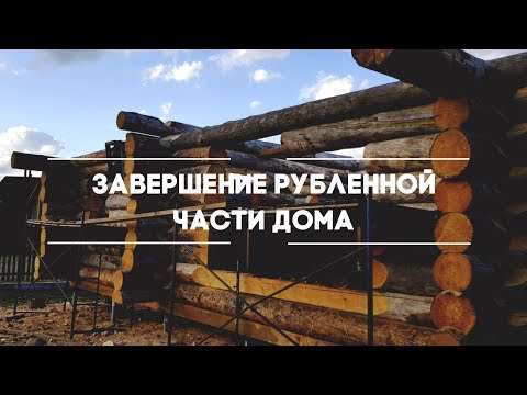 Завершение рубленной части проекта «Баня Михаила» из карельского сухостоя
