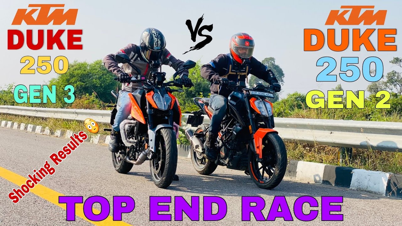 All New KTM Duke 250 Gen 3 Vs KTM Duke 250 Gen 2 [ Drag Race ] Race ...