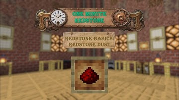 One Minute Redstone: Redstone Basics - Redstone Dust
