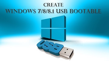How to create a Bootable USB for Windows 8/Windows 8.1/Windows 7 -   2015 (HD)