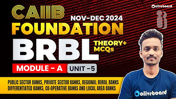 CAIIB Nov 2024 | CAIIB BRBL Module A Unit 5 | CAIIB Online Class 2024 | BRBL By Ajay Sir