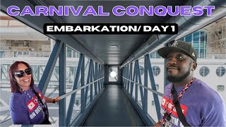 Carnival Conquest: Exciting Embarkation & Day 1 Adventures! 🚢🎉