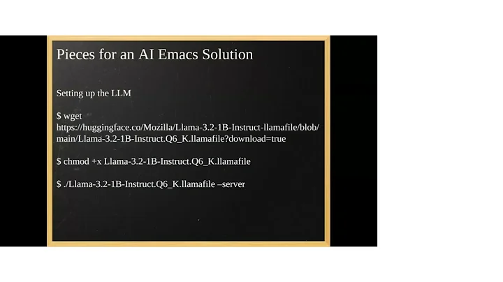 EmacsConf 2025: Emacs and private AI: a great match - Aaron Grothe (he/him)