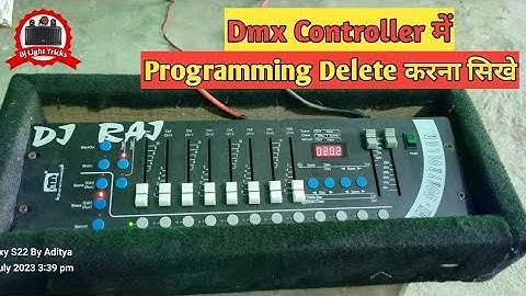 Dmx Controller Me Programming Delete करना सिखे Step By Step हिंदी में || Dj Light Tricks