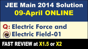 JEE Main 2014 Physics Solutions | Electric Force and Electric Field-01