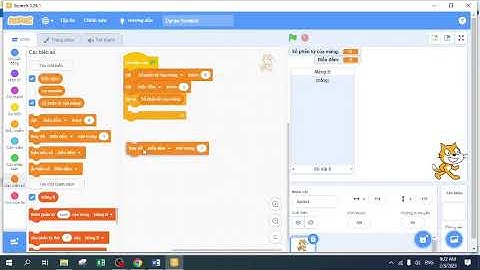 Bài 5: Cách khai báo mảng, nhập mảng trong lập trình Scratch