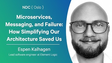 Microservices, Messaging, and Failure: How Simplifying Our Architecture Saved Us - Espen Kalhagen