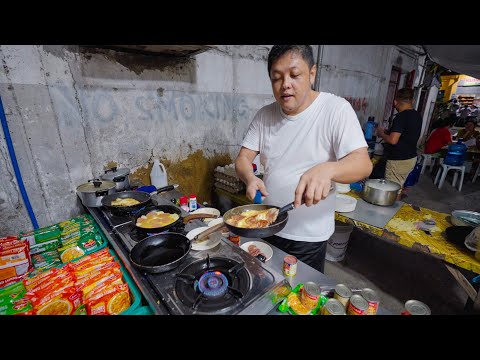 Fastest Street Food Skills in the Philippines!! Instant Noodles Ninja plus Canned Meat Omelets!