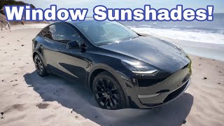 Tesla Model Y Insulated Window Sun Shades Privacy Curtains From Teslaunch