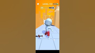 Sword play Level 173 - Ninja Slice Runne‪r‬ Gameplay Solution Walkthrough #Shorts