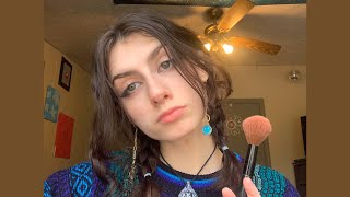 asmr soft spoken | mic brushing | tapping | rambling