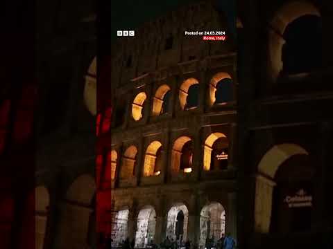 Famous landmarks around the world power down for Earth Hour #Shorts #BBCNews
