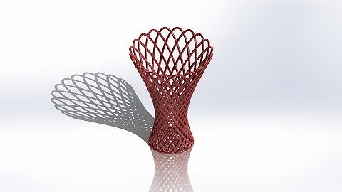 Woven Vase Design in SolidWorks | SolidWorks 3D Modeling Tutorial