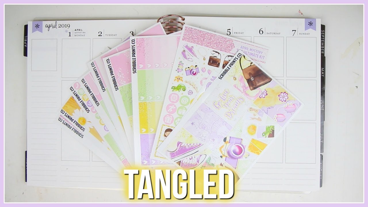 Plan With Me! | Scribble Prints Co Tangled (2018 April Mystery)