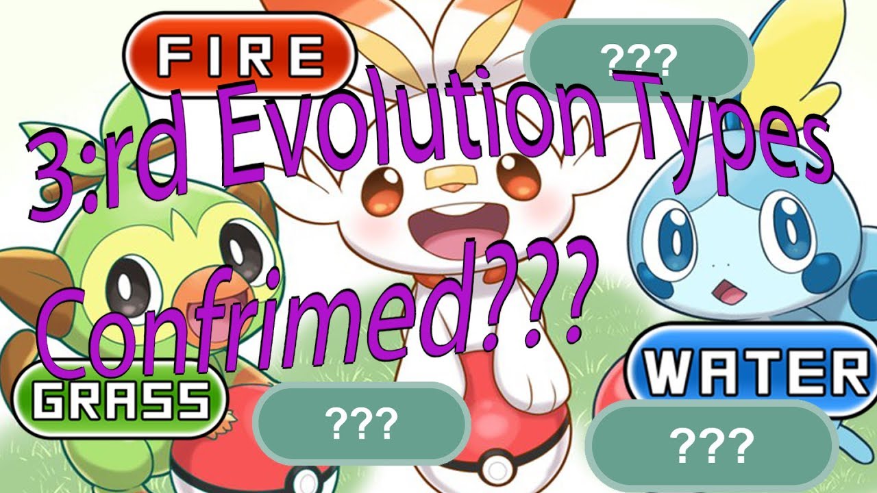 Gen 8 Starter Pokemons Final Evolution Type Confirmed In The Pokemon Sword Shield Reveal Trailer Youtube Gen 8 Starter Pokemons Final Evolution Type Confirmed In The Pokemon Sword Shield Reveal Trailer Youtube