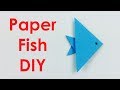 Worlds easiest origami paper fish making   easy tutorials  how to make a simple paper fish diy