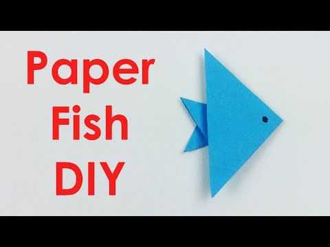World's Easiest Origami Paper Fish Making 🐟 - Easy Tutorials | How to Make a Simple Paper Fish DIY